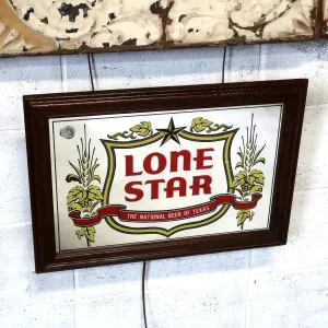 LONE STAR ビンテージ ライトサインパブミラー