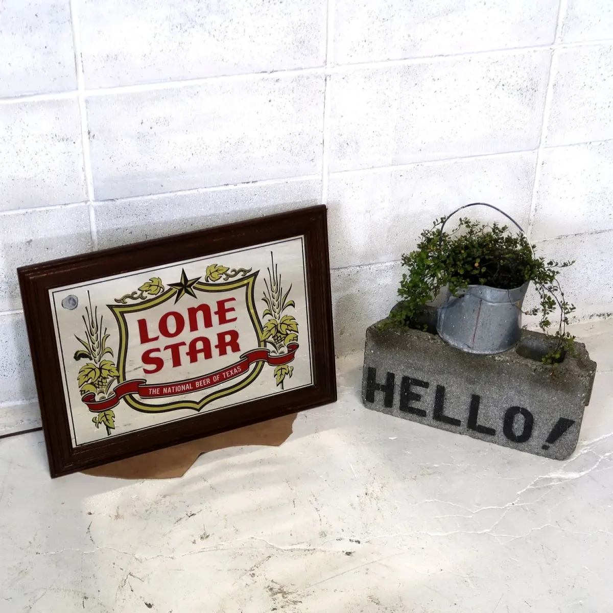 LONE STAR ビンテージ ライトサインパブミラー