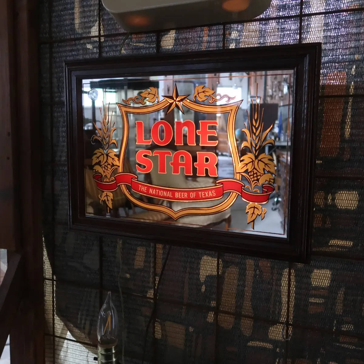 LONE STAR ビンテージ ライトサインパブミラー