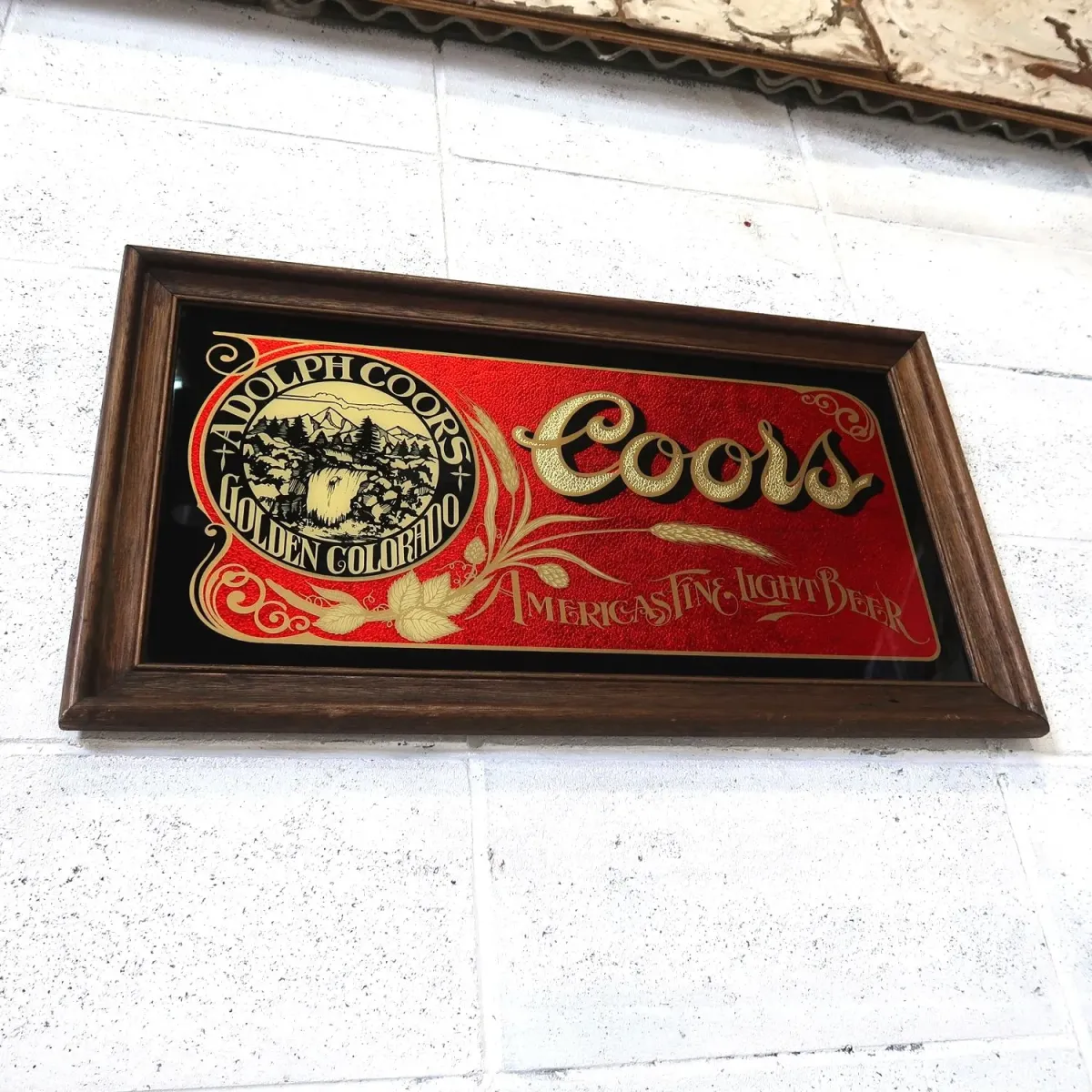Coors ビンテージ パブミラー