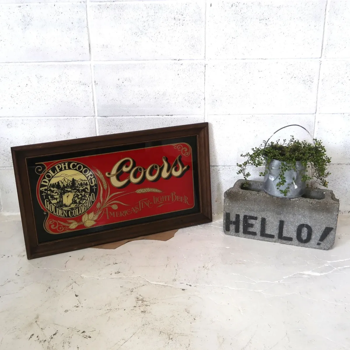Coors ビンテージ パブミラー