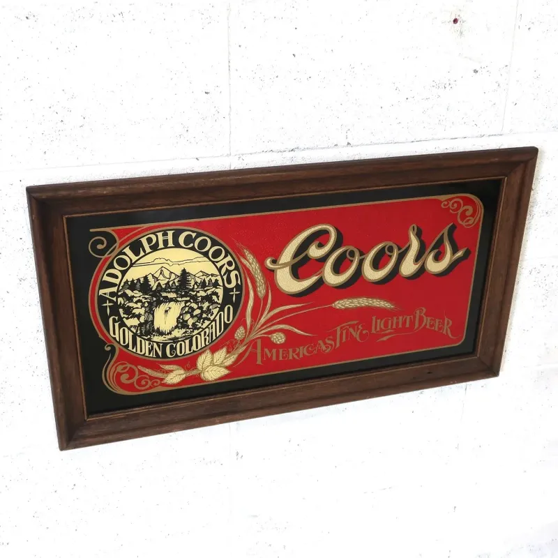 Coors ビンテージ パブミラー