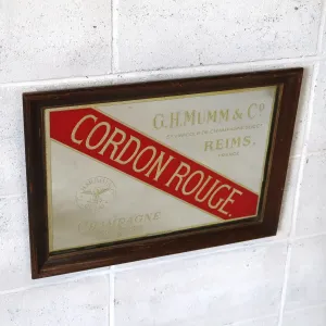 CORDON ROUGE. ビンテージ パブミラー