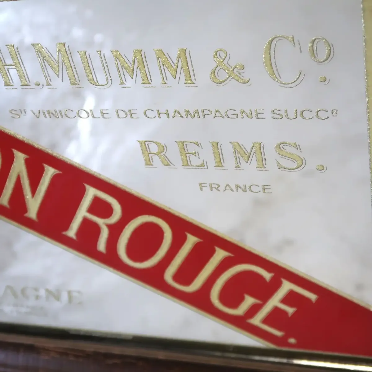 CORDON ROUGE. ビンテージ パブミラー