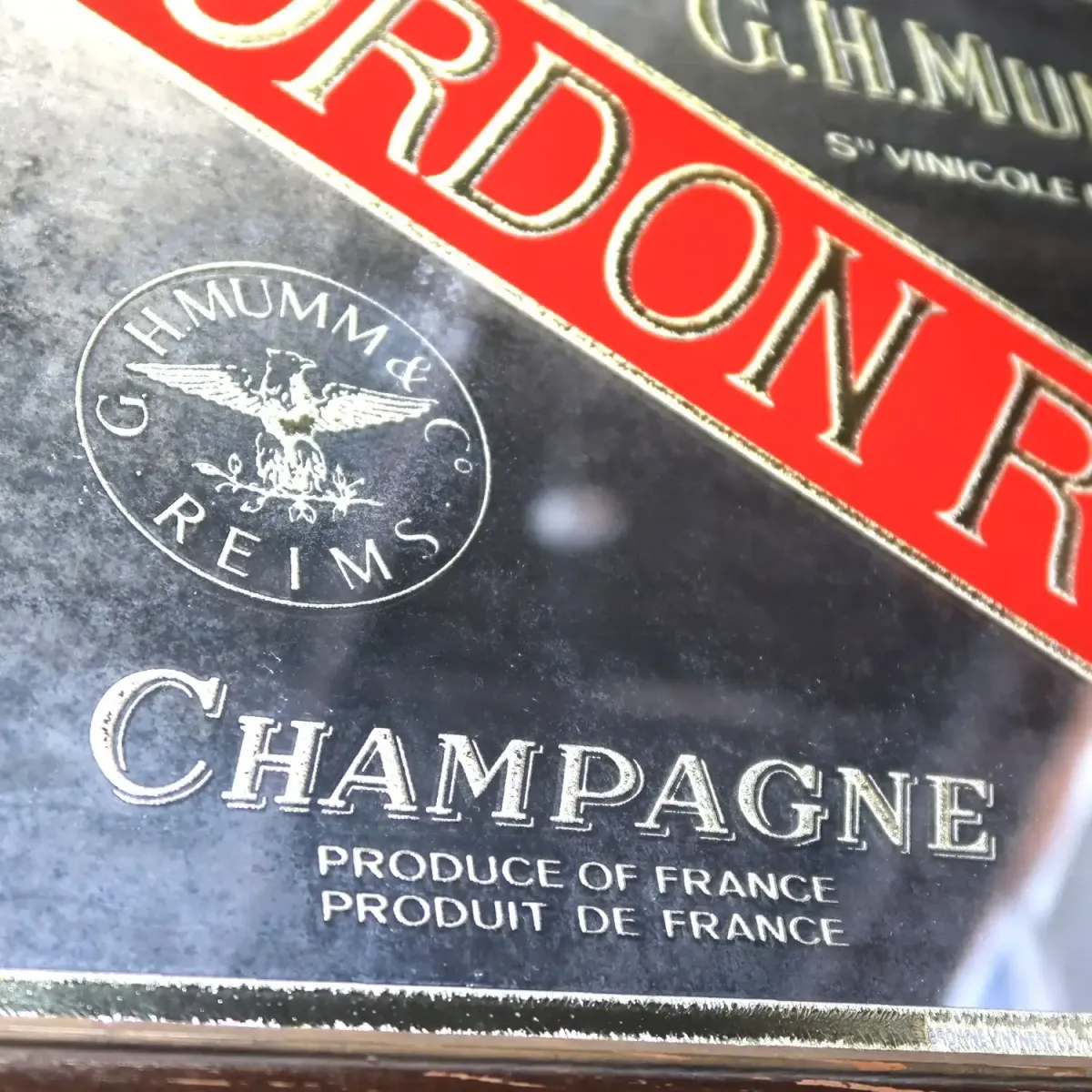 CORDON ROUGE. ビンテージ パブミラー