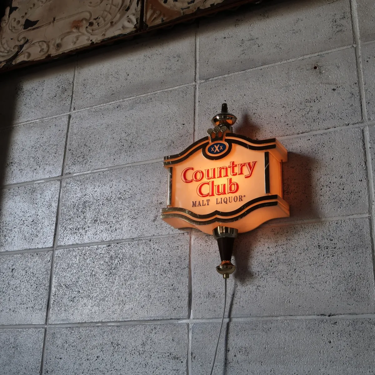 Country Club ビンテージ ライトサイン