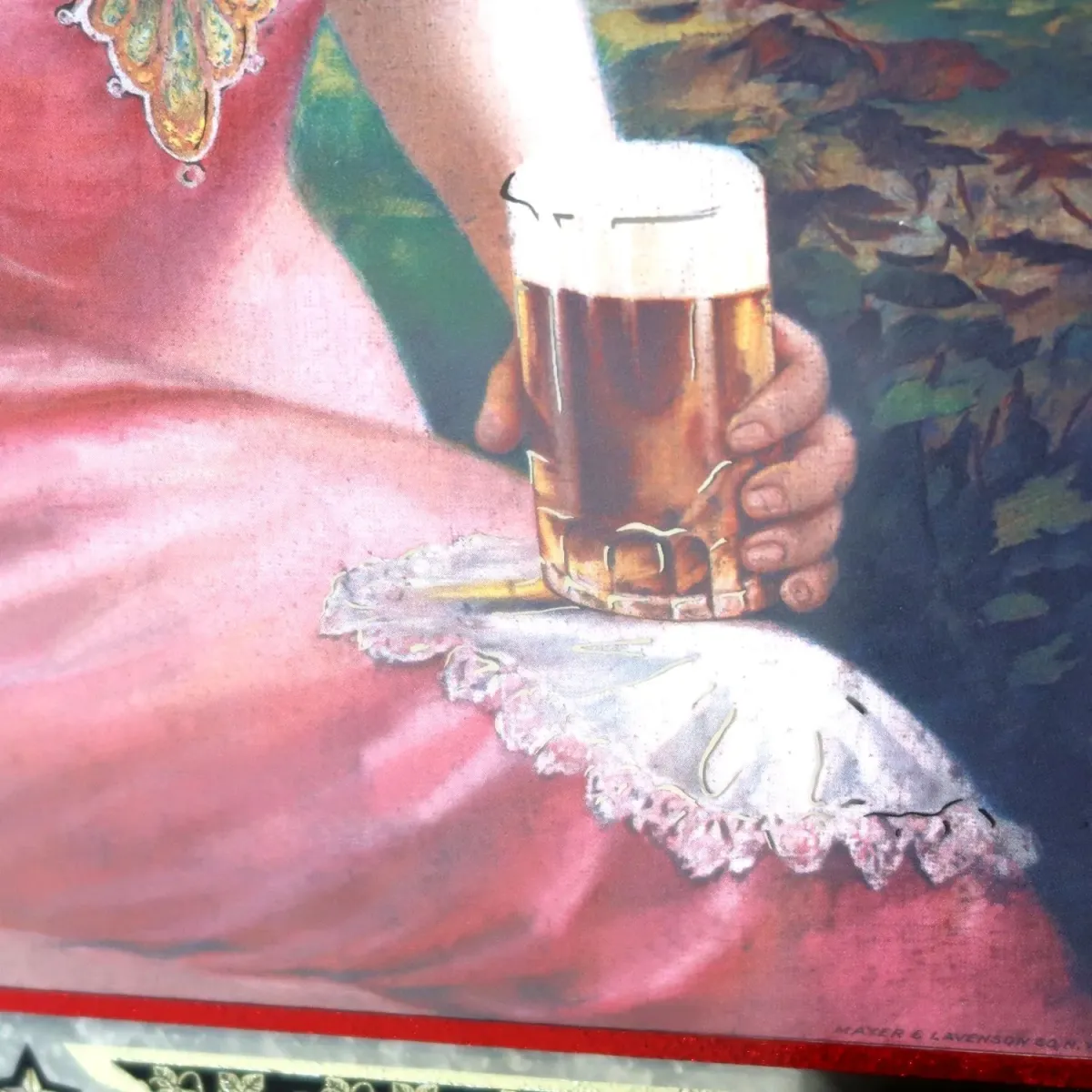 Budweiser ビンテージ パブミラー