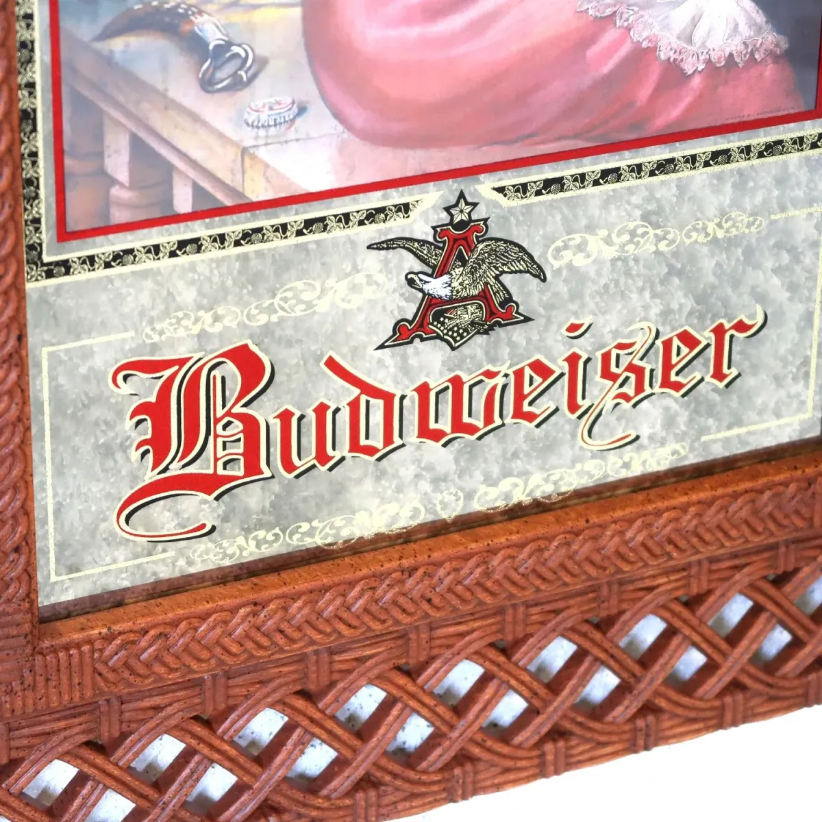 Budweiser ビンテージ パブミラー