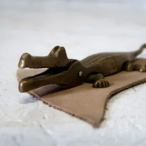 ビンテージ ナッツクラッシャー クロコダイル 真鍮