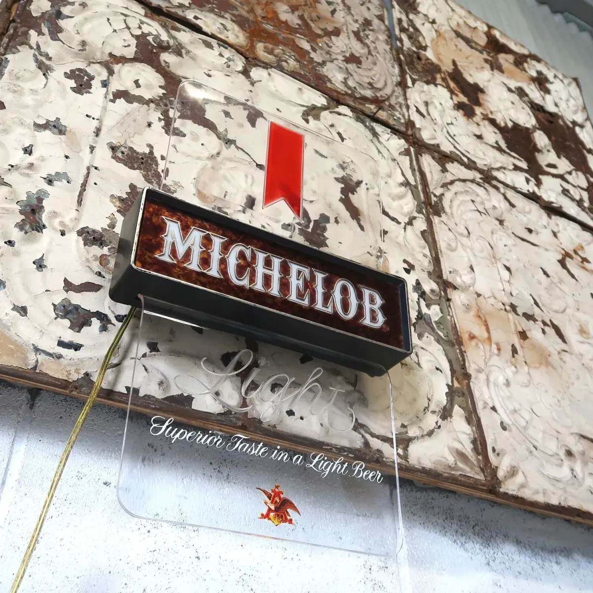 MICHELOB Light ビンテージ ライトサイン