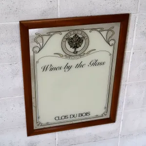 CLOS DU BOIS パブミラー メニューボード