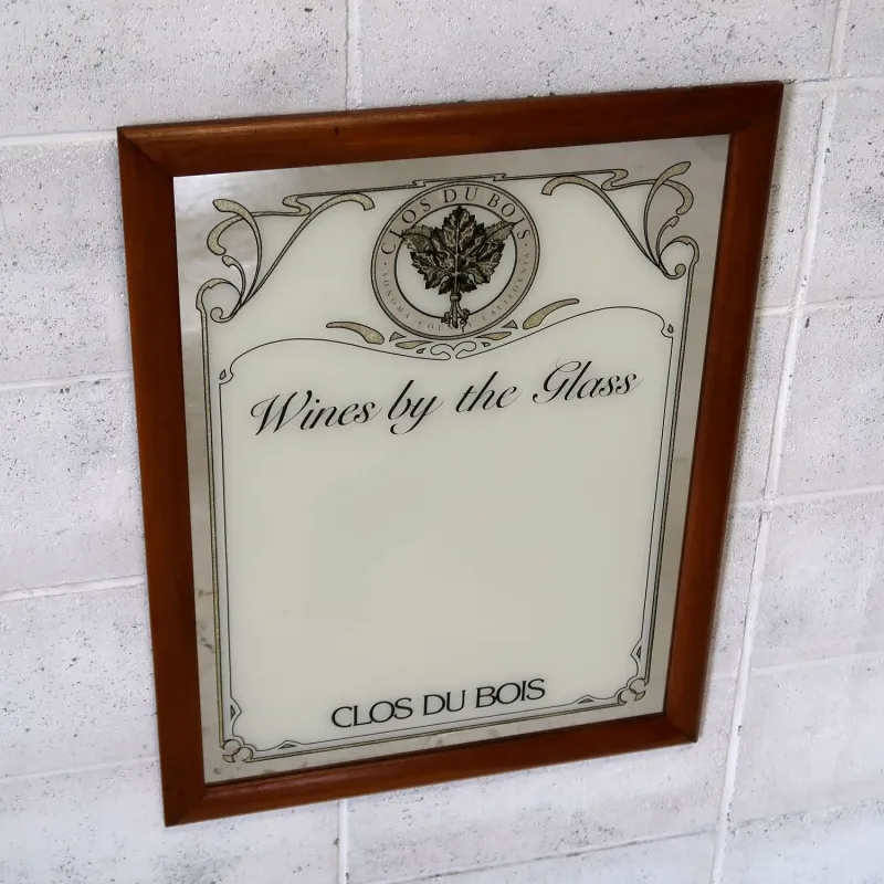 CLOS DU BOIS パブミラー メニューボード