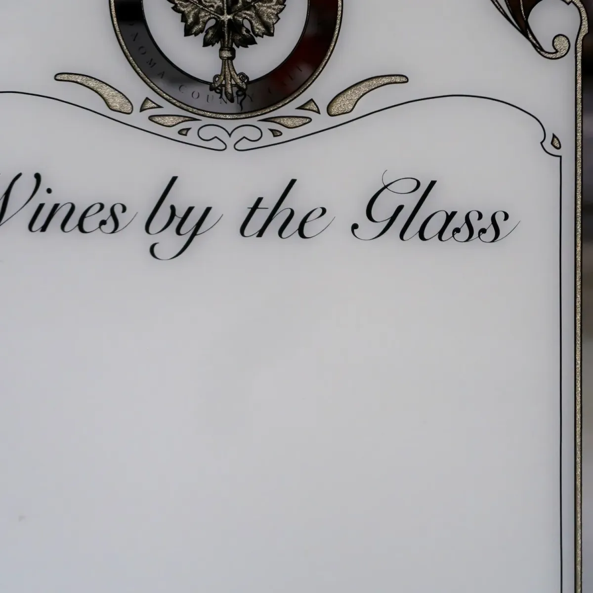 CLOS DU BOIS パブミラー メニューボード