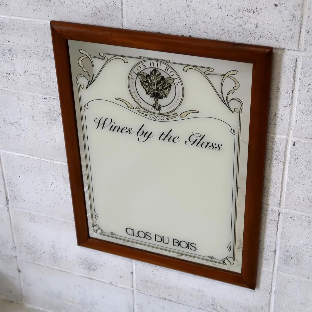 CLOS DU BOIS パブミラー メニューボード