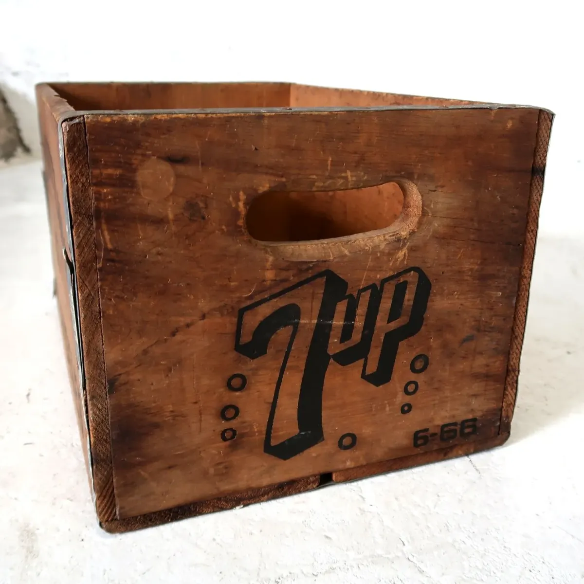 7up ビンテージ ウッドボックス