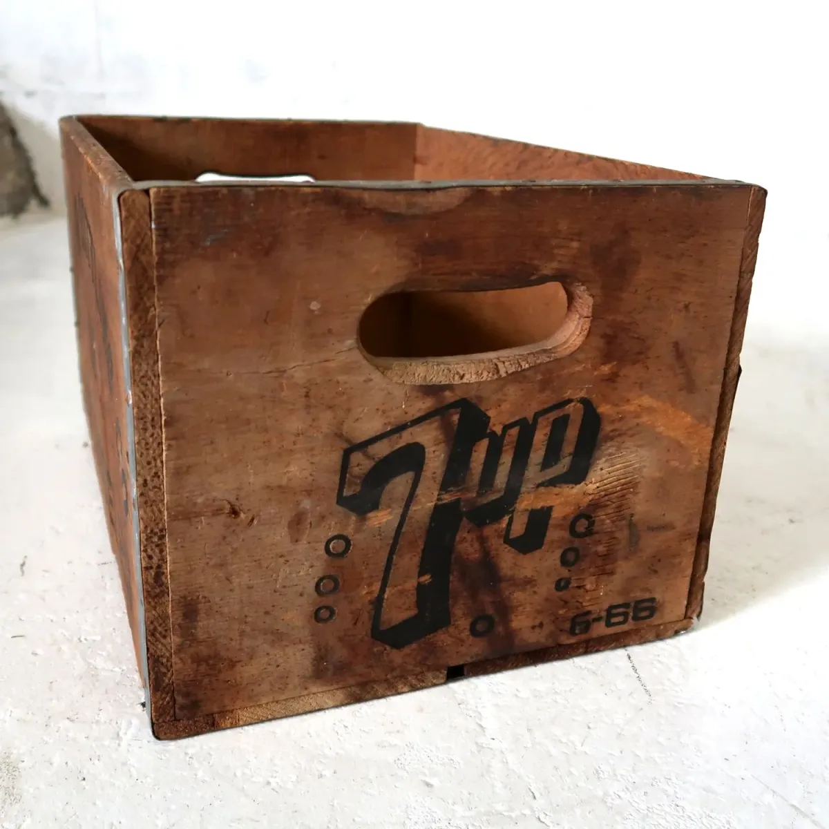 7up ビンテージ ウッドボックス