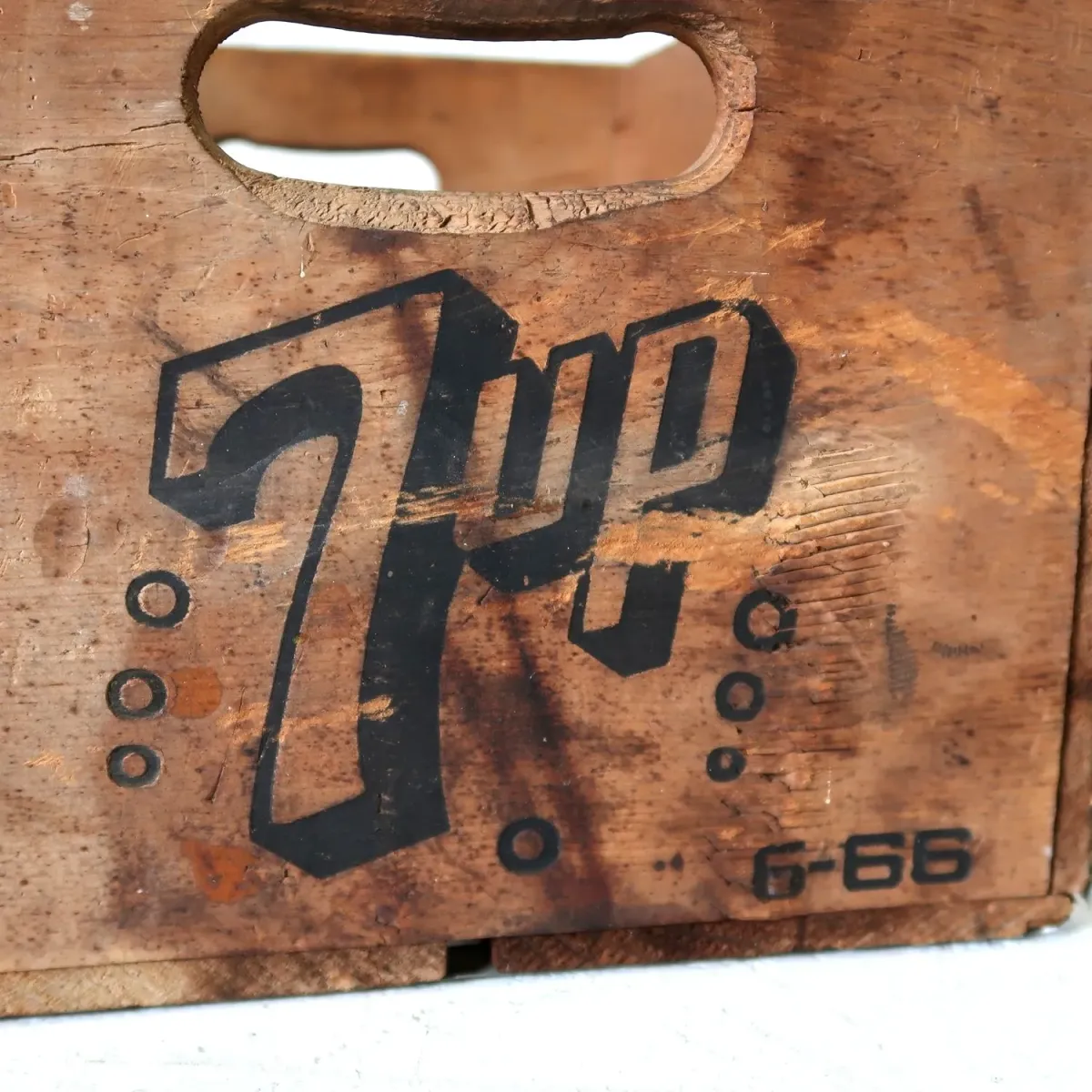 7up ビンテージ ウッドボックス