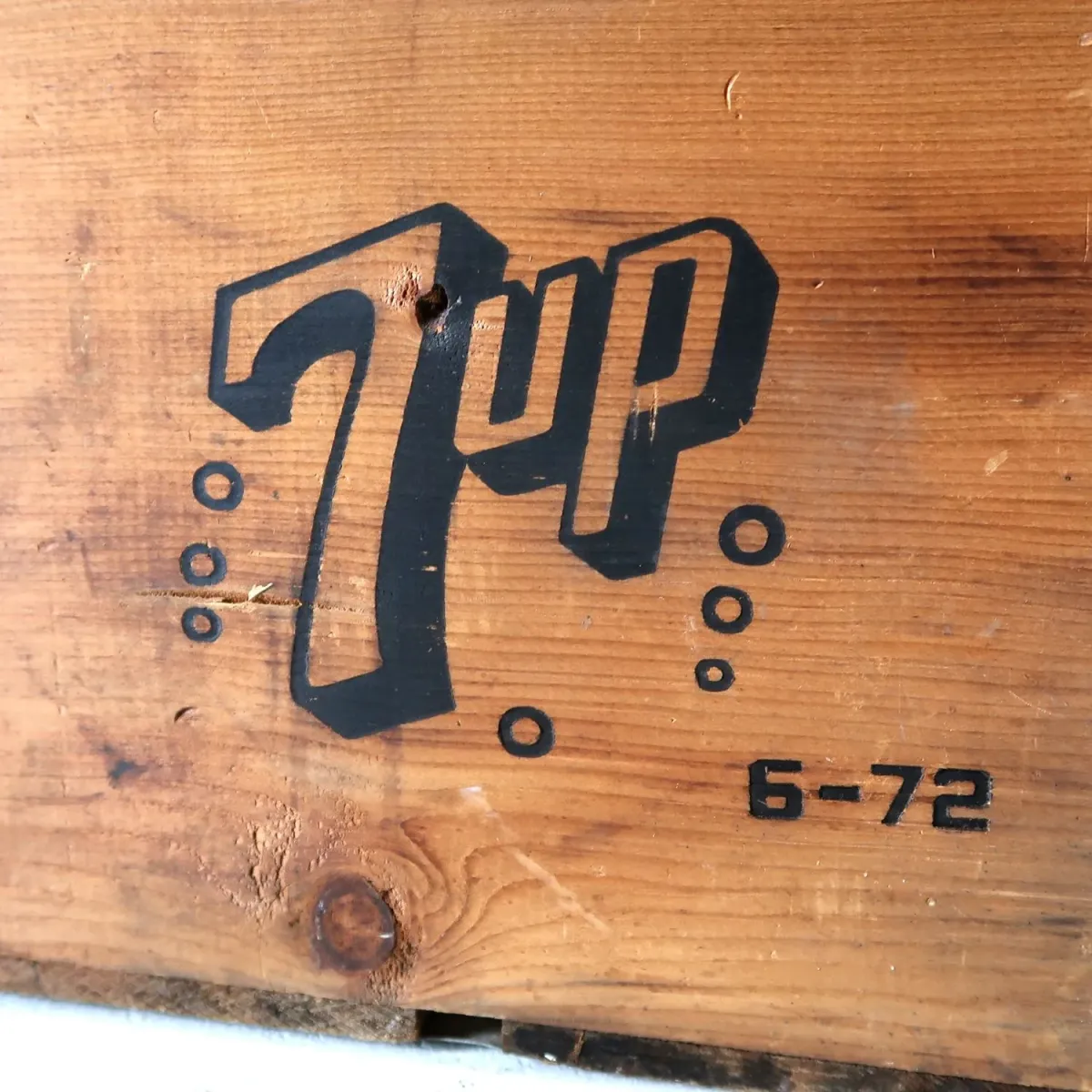 7up ビンテージ ウッドボックス