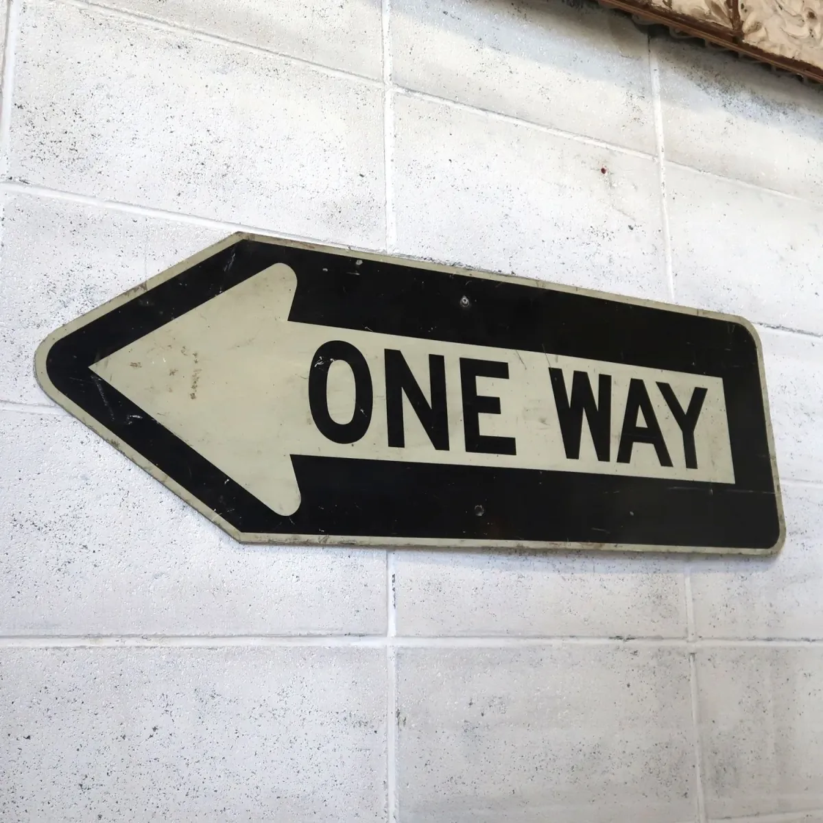 ONE WAY ビンテージ ロードサイン