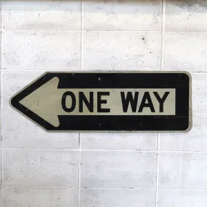 ONE WAY ビンテージ ロードサイン