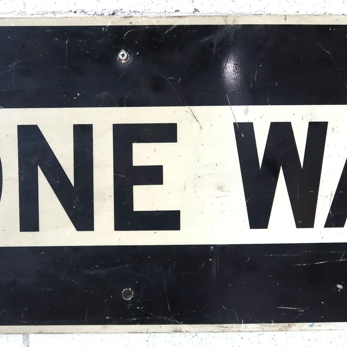 ONE WAY ビンテージ ロードサイン