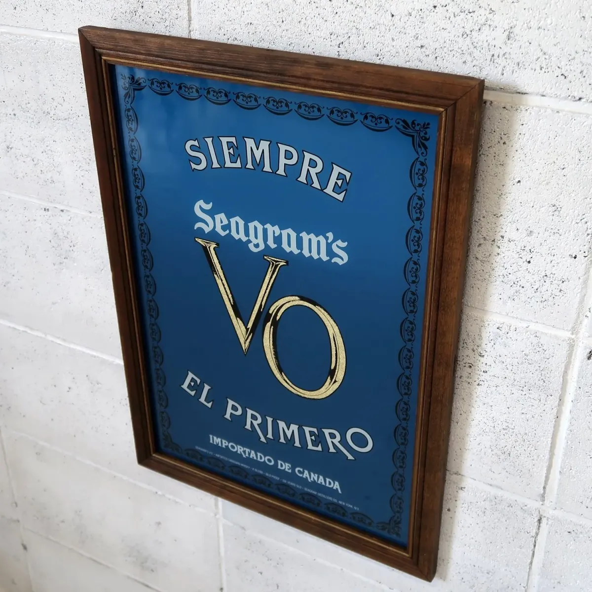 Seagram's VO ビンテージ パブミラー