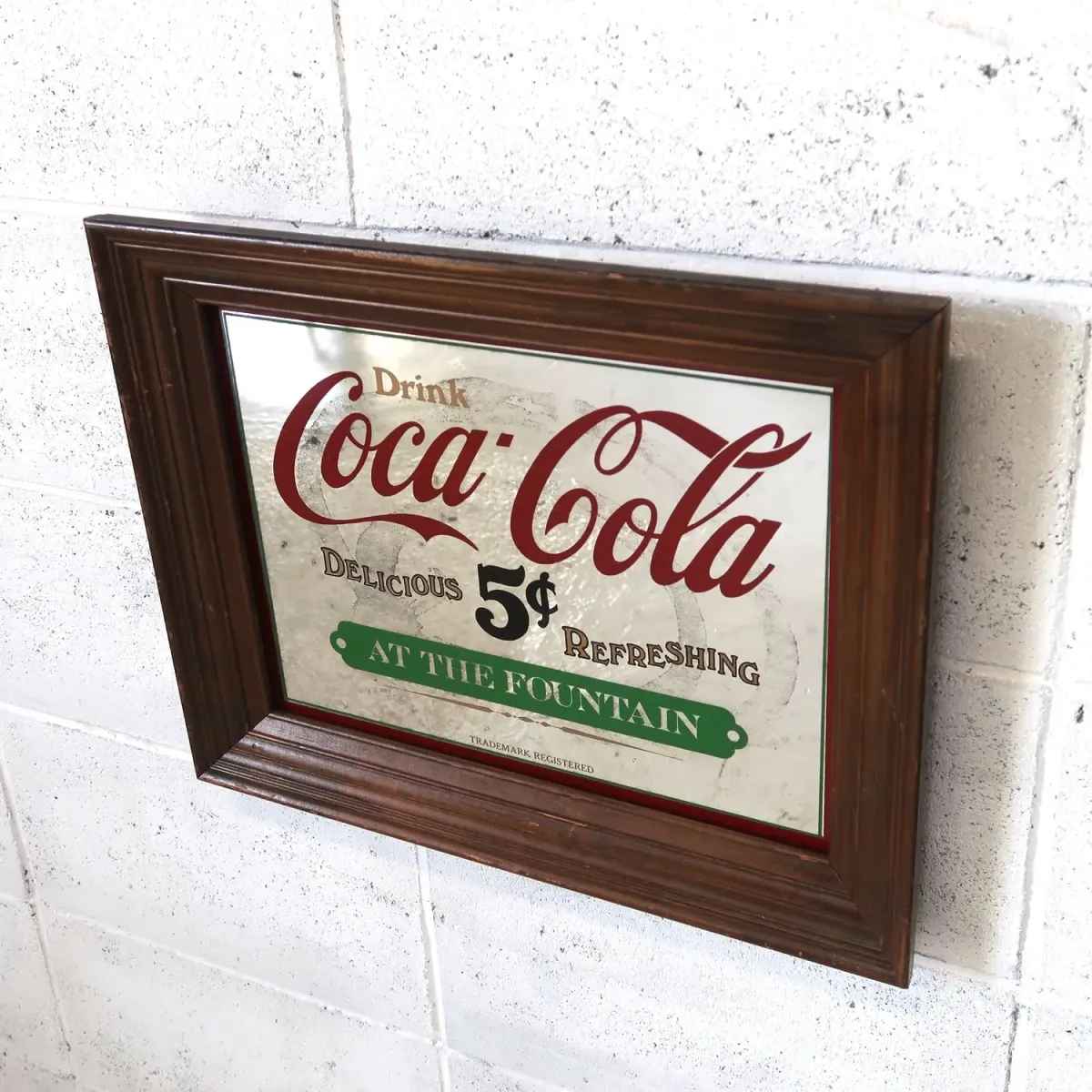 Coca Cola ビンテージ パブミラー
