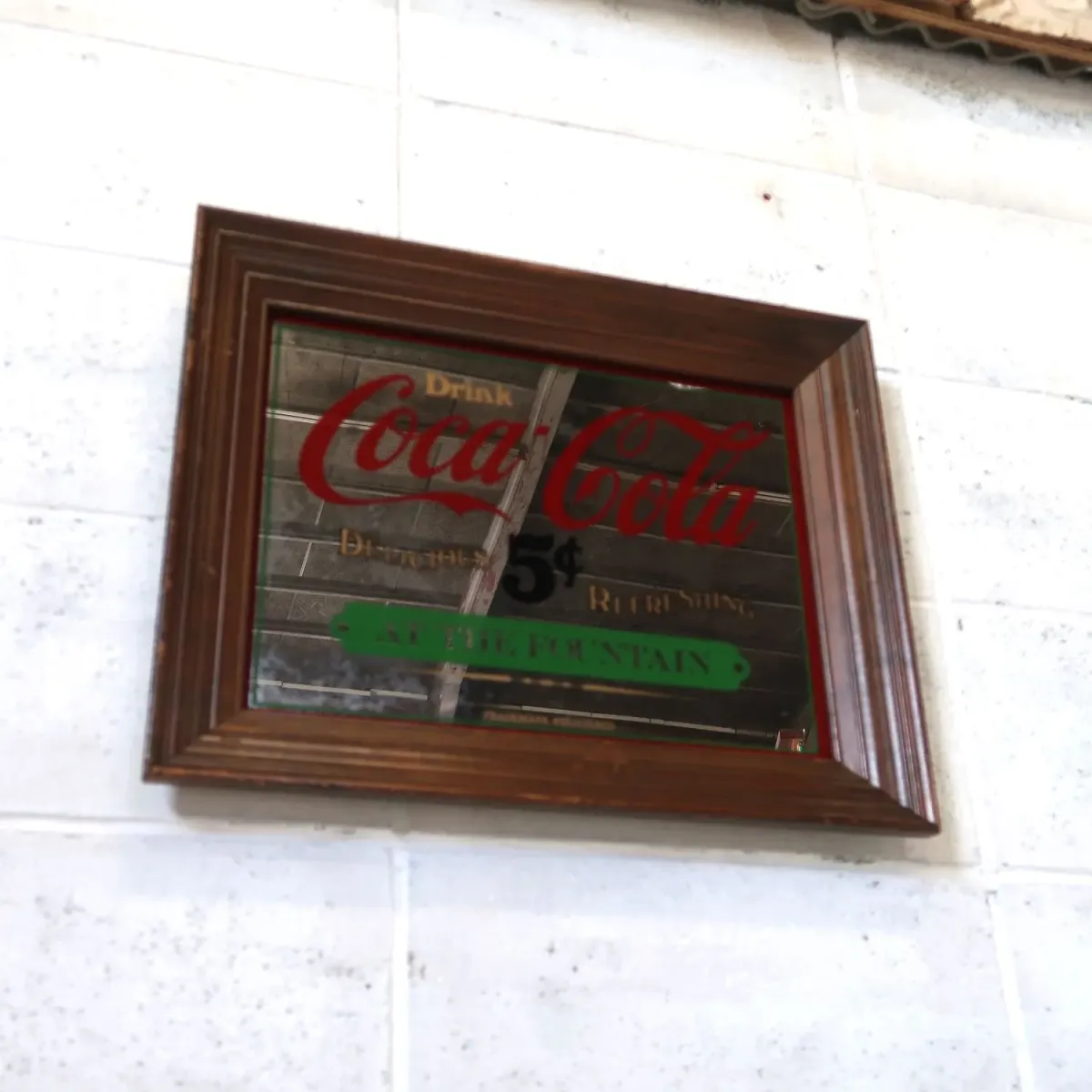 Coca Cola ビンテージ パブミラー