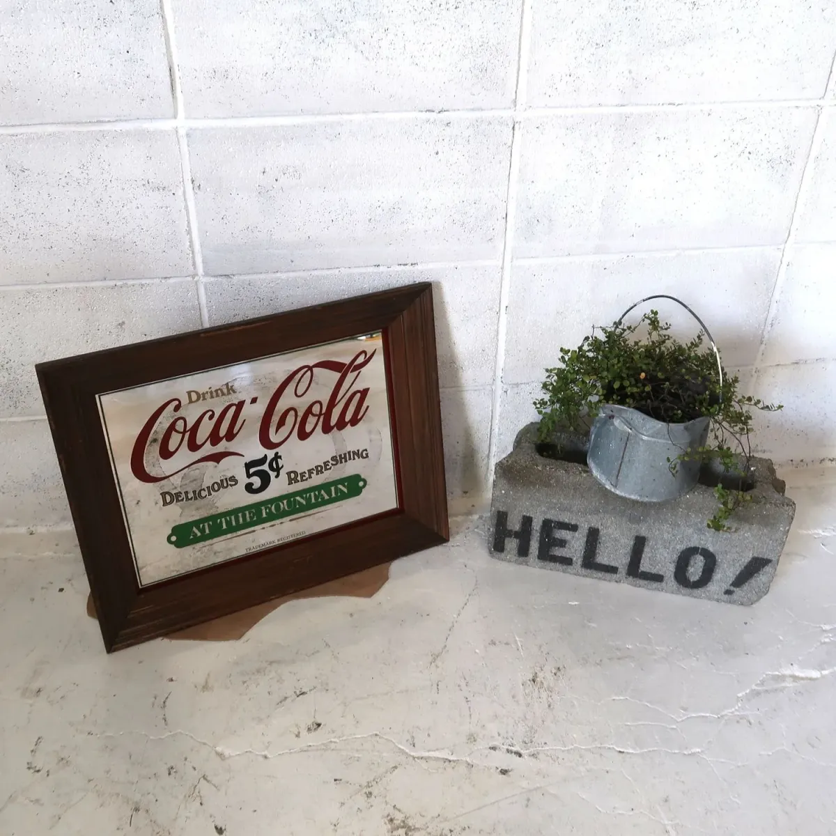 Coca Cola ビンテージ パブミラー