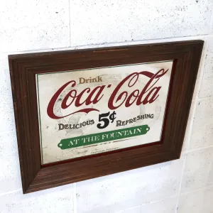 Coca Cola ビンテージ パブミラー