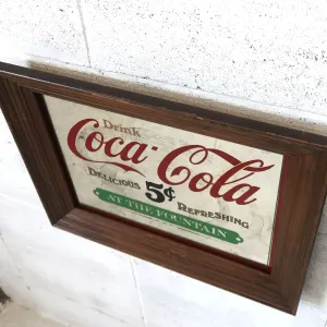 Coca Cola ビンテージ パブミラー