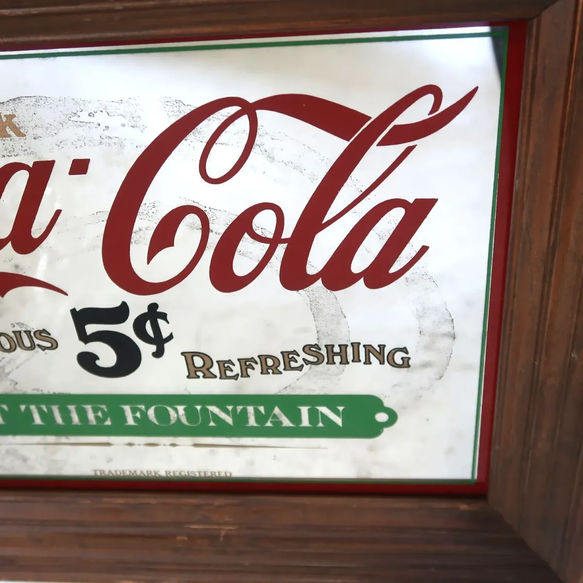 Coca Cola ビンテージ パブミラー