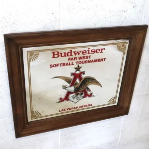 Budweiser ビンテージ パブミラー
