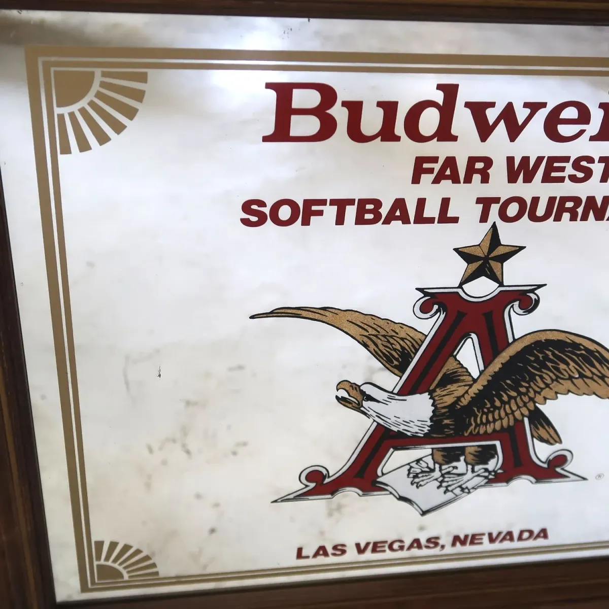 Budweiser ビンテージ パブミラー
