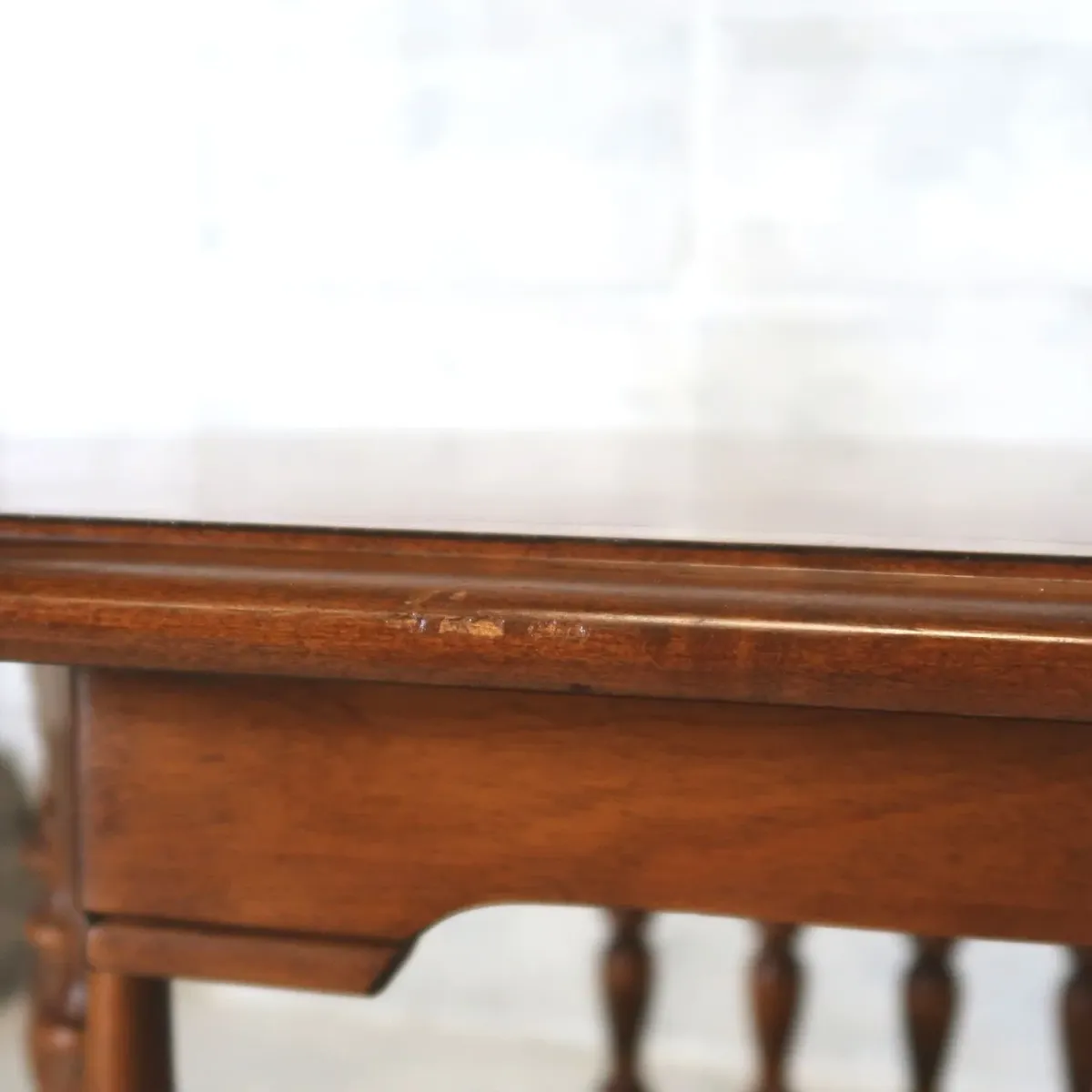 Ethan Allen アンティーク サイドテーブル 六角形