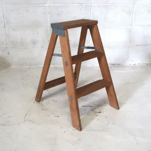 ビンテージ ウッドステップラダー