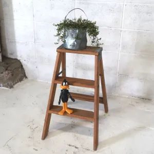 ビンテージ ウッドステップラダー