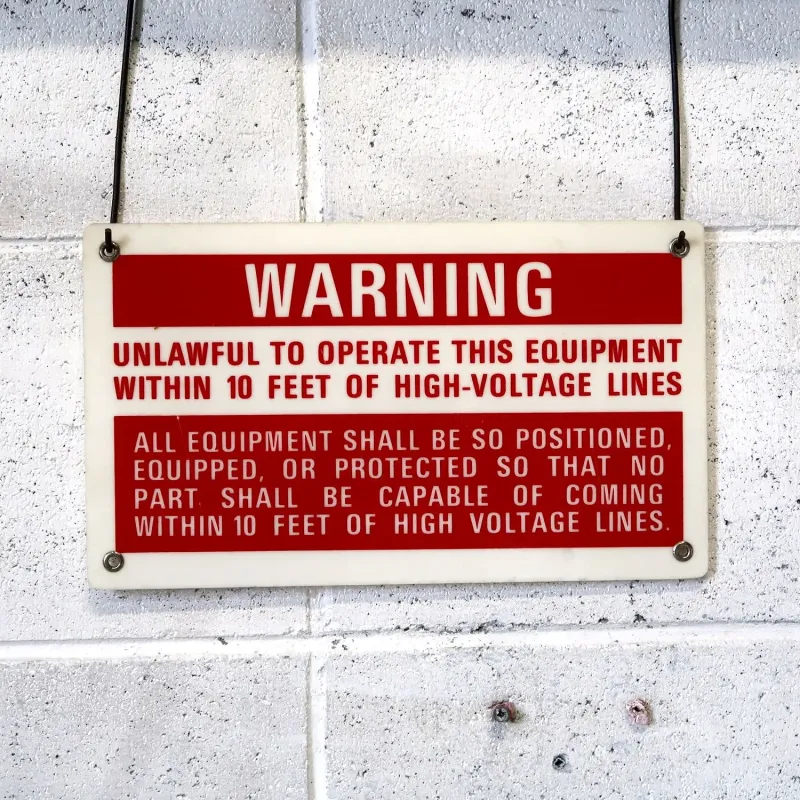 WARNING サインプレート