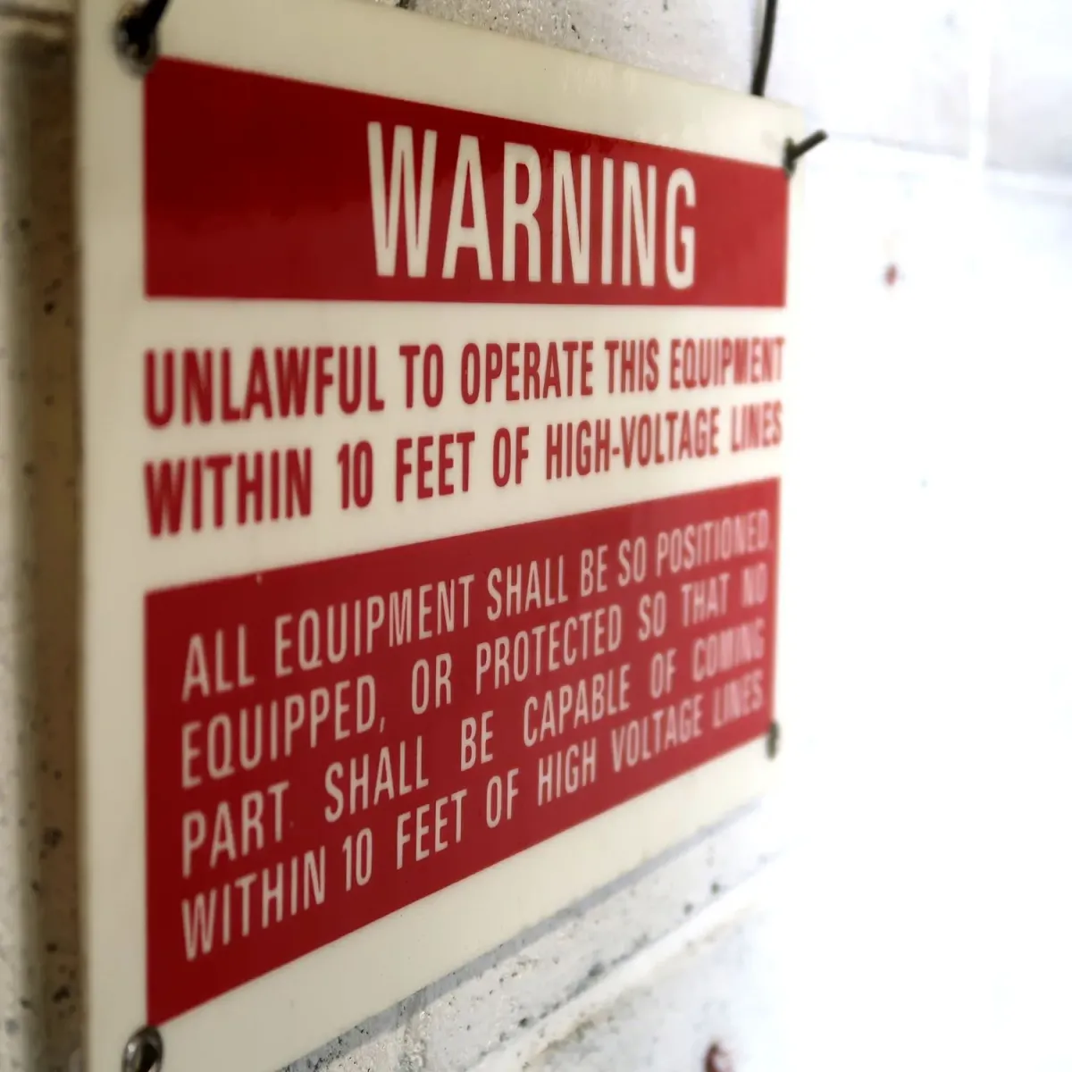 WARNING サインプレート