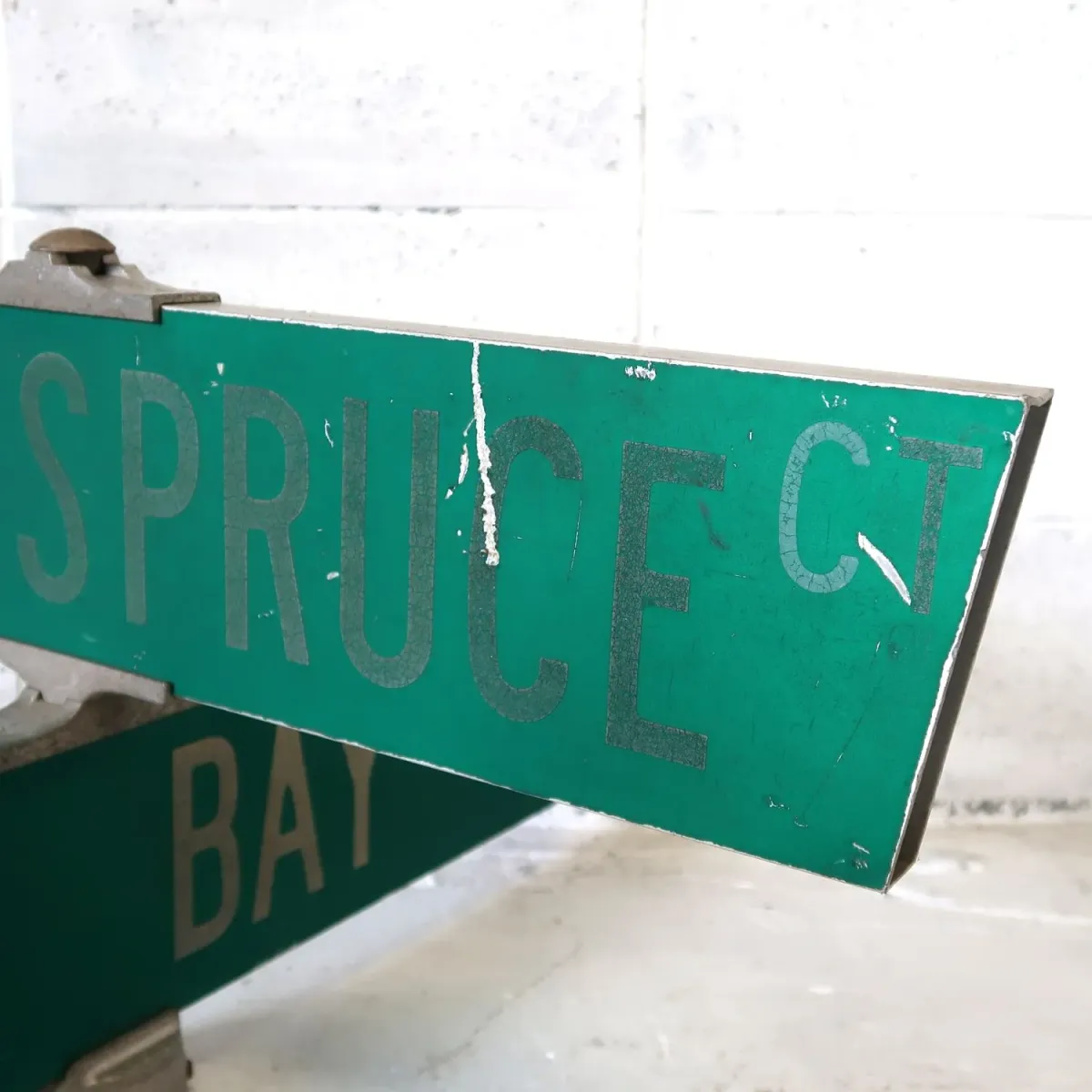 ビンテージ 2連 両面ストリートサイン