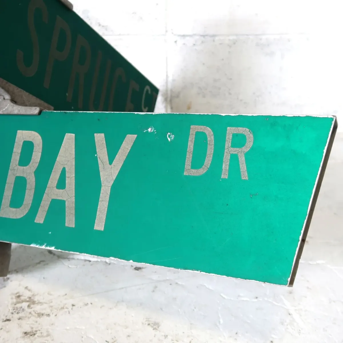 ビンテージ 2連 両面ストリートサイン