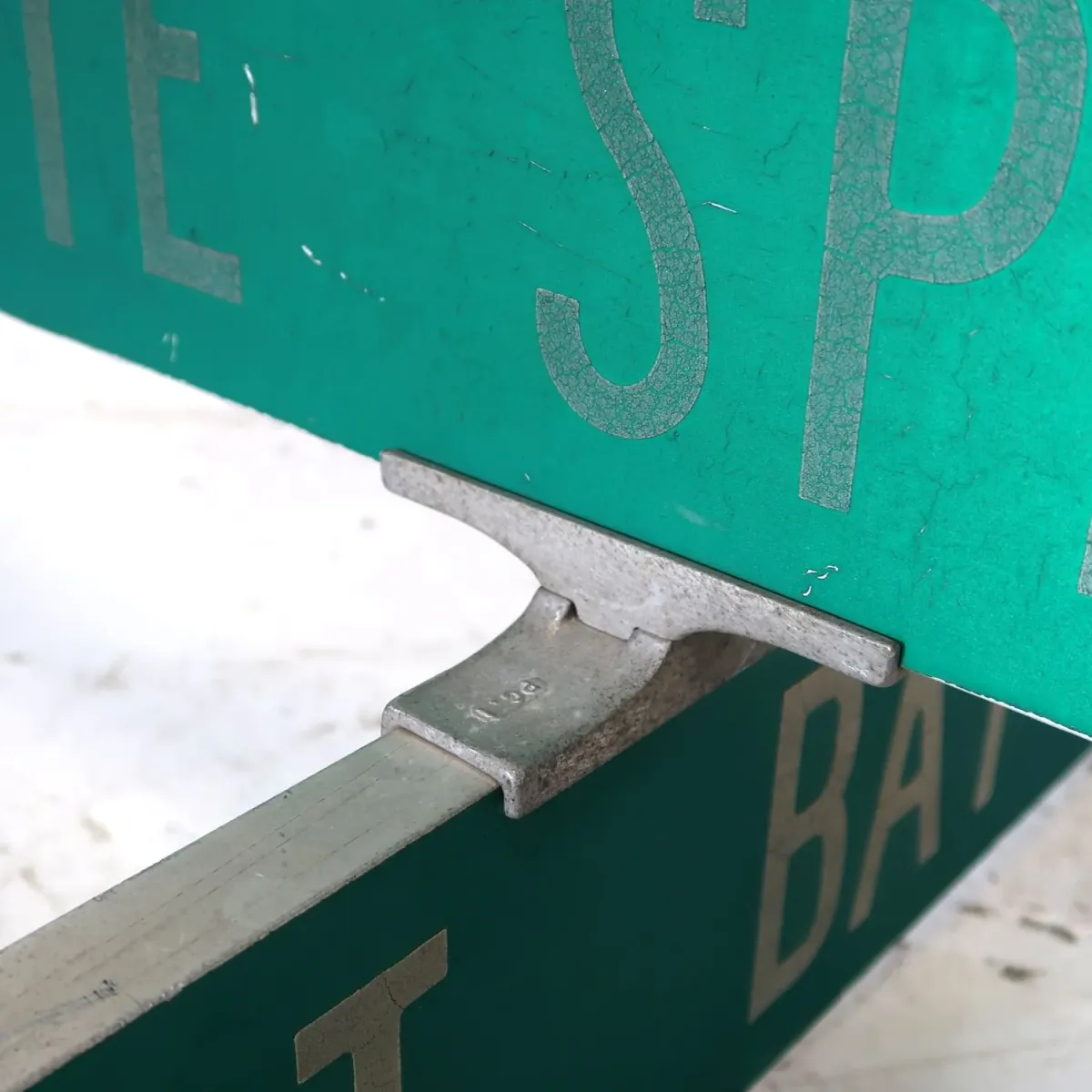 ビンテージ 2連 両面ストリートサイン