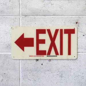 EXIT サインプレート ファイバー製