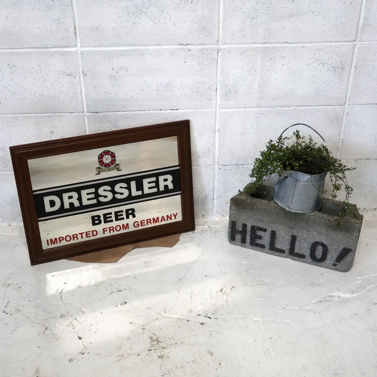 DRESSLER BEER ビンテージ パブミラー