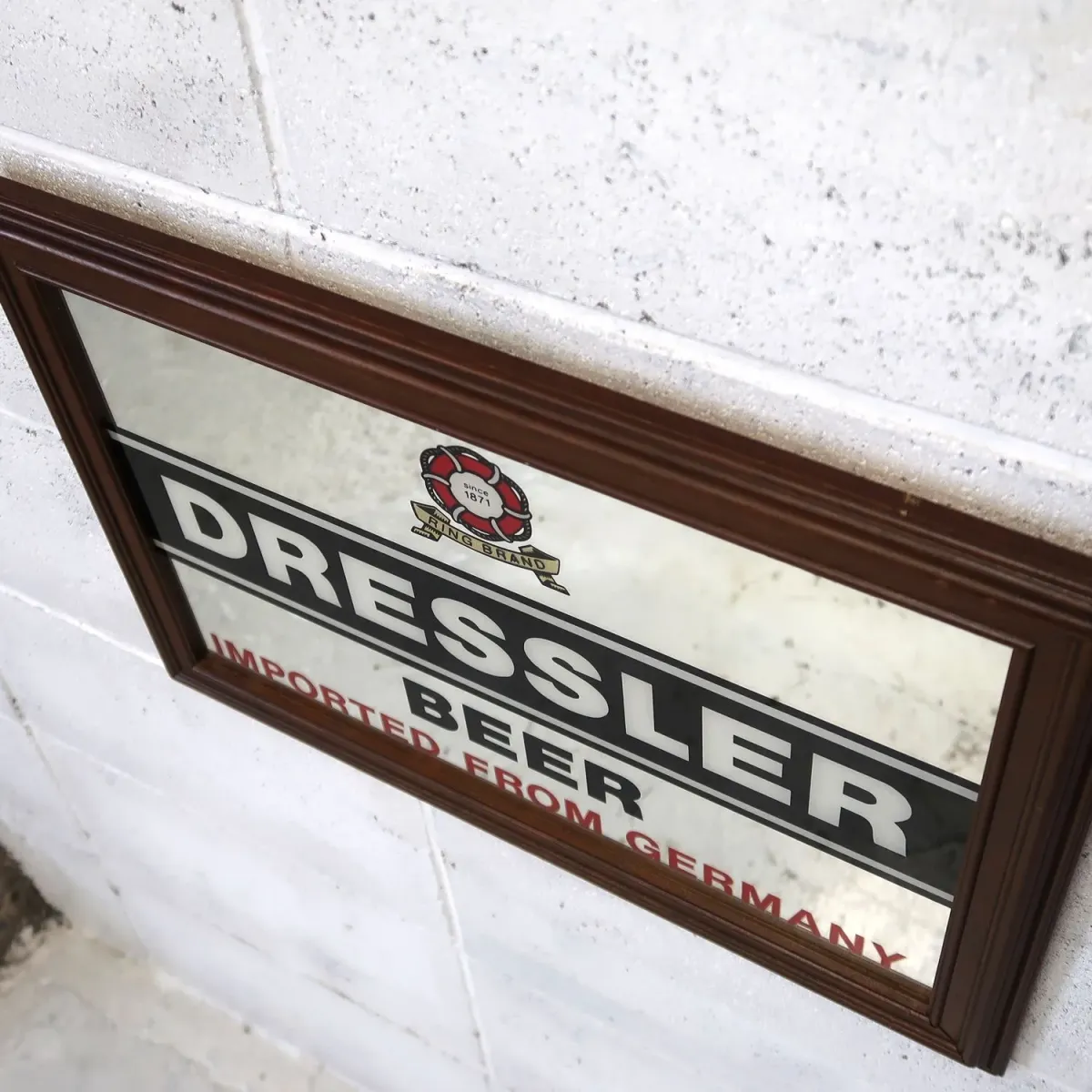 DRESSLER BEER ビンテージ パブミラー ｜ glow ANTIQUES