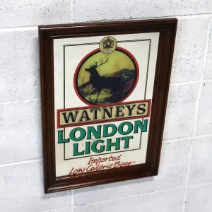 WATNEYS LONDON LIGHT ビンテージ パブミラー