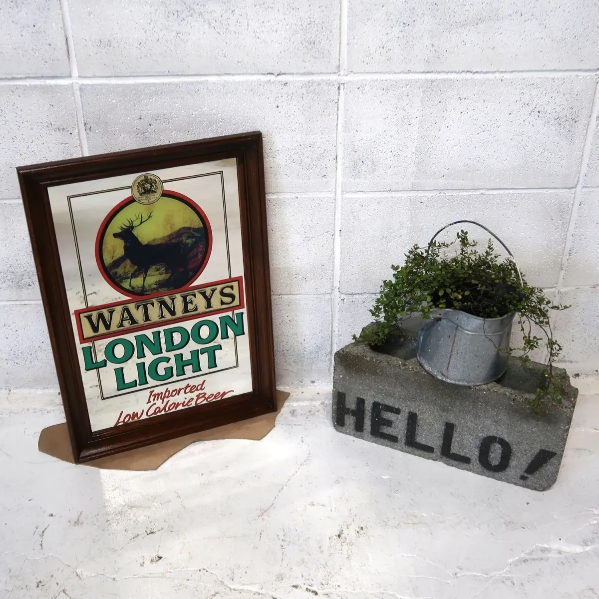 WATNEYS LONDON LIGHT ビンテージ パブミラー