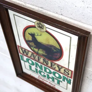 WATNEYS LONDON LIGHT ビンテージ パブミラー