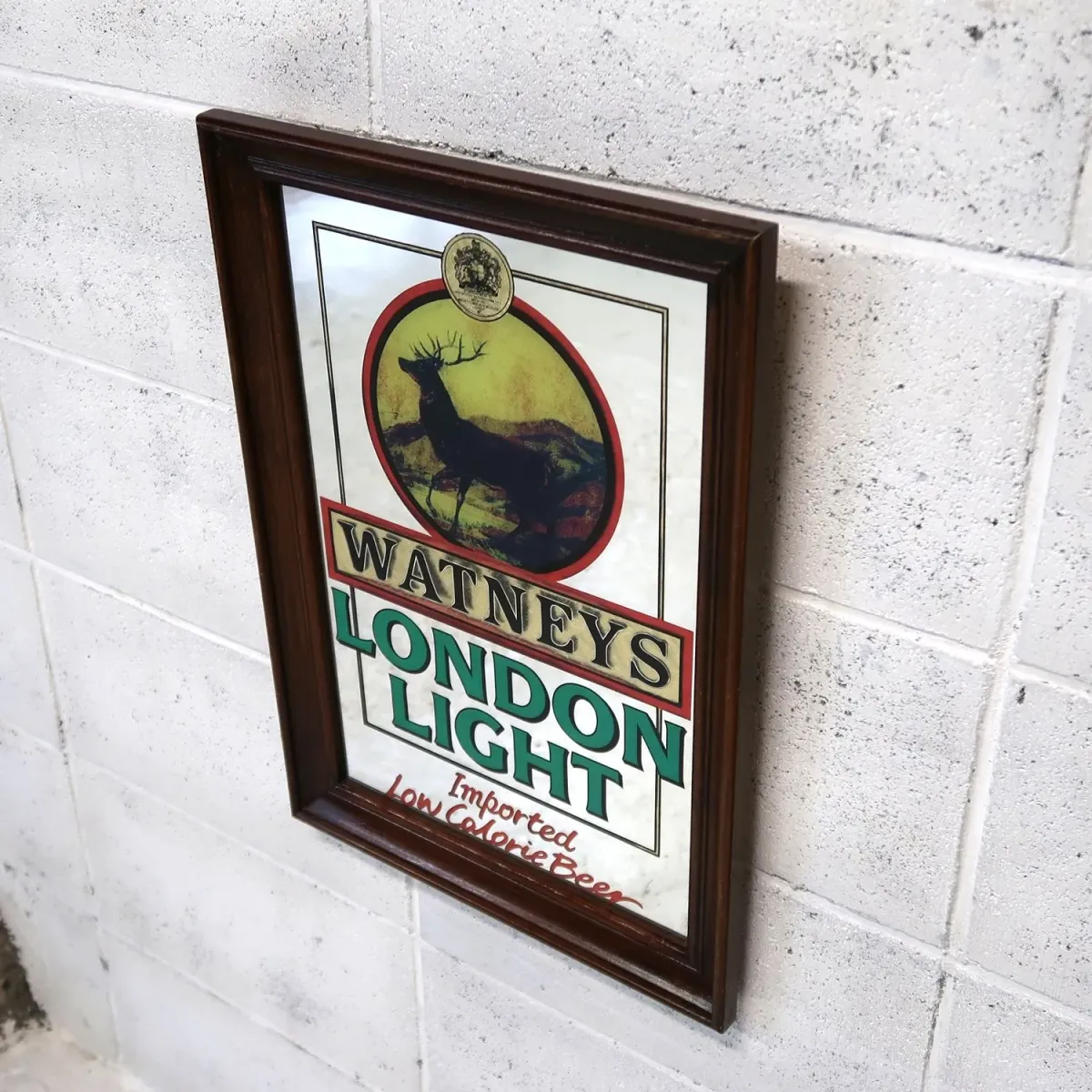 WATNEYS LONDON LIGHT ビンテージ パブミラー