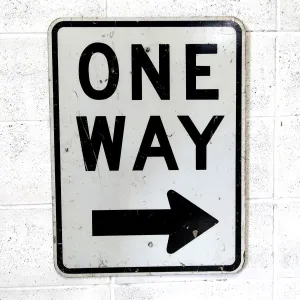 ビンテージ ロードサイン ONE WAY